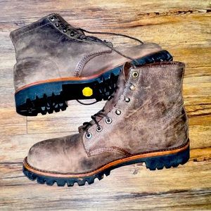 Mens Chippewa Leather Boots